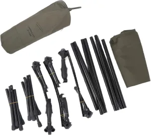 Army Green Portable Camping Cot Detachable Foldable Bed Heightened Single Person for Outdoor Travel