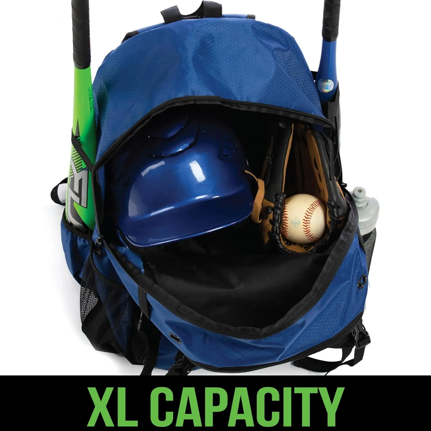 Athletico Advantage Baseball Bag - Baseball Backpack With External Helmet Holder for Baseball, T-Ball & Softball Equipment & Gear for Youth and Adults | Holds Bat, Helmet, Glove, Shoes