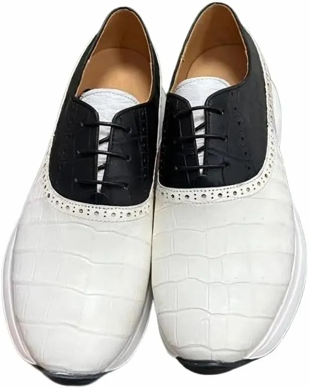 Authentic Real Crocodile Skin Mixed-Color Men's Walking Sneakers Genuine Exotic Alligator Leather Male Soft Lace-up Flats Shoes