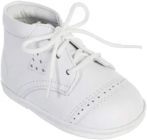 Avery Hill Boy's Leather High Top Lace-Up Baptism Special Occasion Shoes - Many Styles!