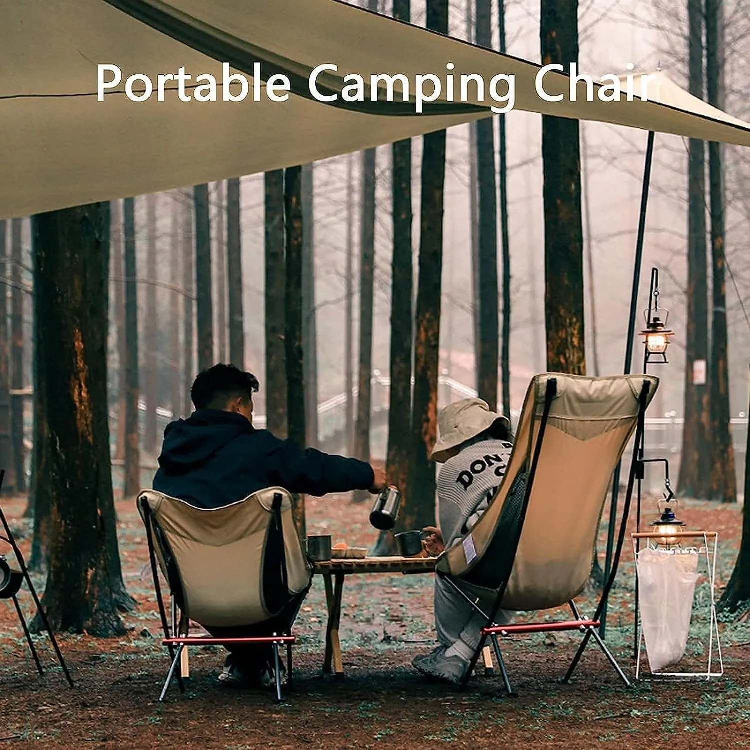 Backpacking Chair Compact & Portable Folding Chair, 600D Oxford Cloth Beach Camping for Hiking/Traveling/Outdoor Sports/Picnic Foldable