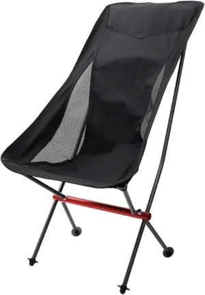 Backpacking Chair Folding Chair with Carrying Bag, Ultra-Light Aluminum Alloy Bracket Camping Chair, Breathable High-Density Mesh Beach Chair Foldable Chair