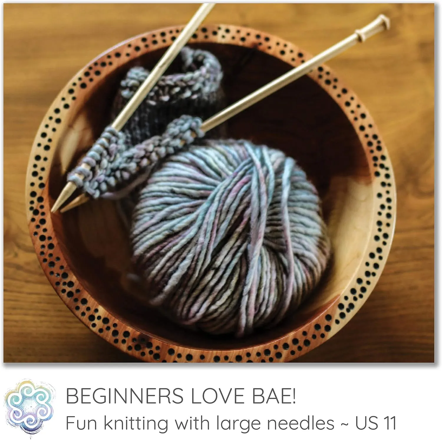 BAE by Living Dreams Yarn. Cuddly, Strong & Super Soft for Next to Skin Winter Knits. 100% Extrafine Merino Bulky Roving Yarn, Baby Carriage