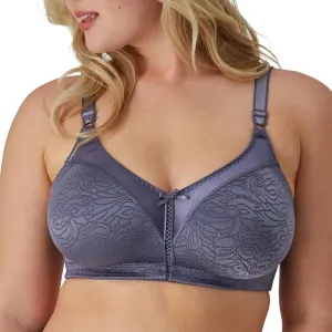 Bali Women's Double Support Wireless, Lace Bra with Stay-in-Place Straps, Full-Coverage