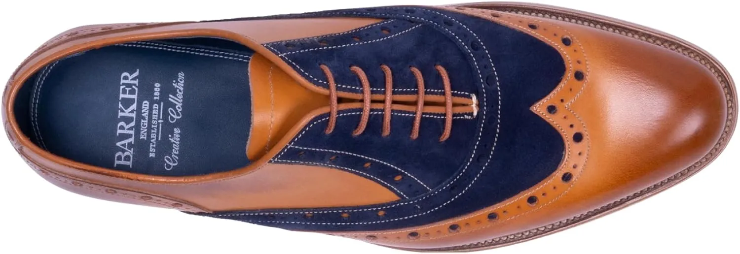 BARKER Abingdon Men's Handmade Leather Brogue Oxford Dress Shoes Timeless Elegance & Superior Craftsmanship