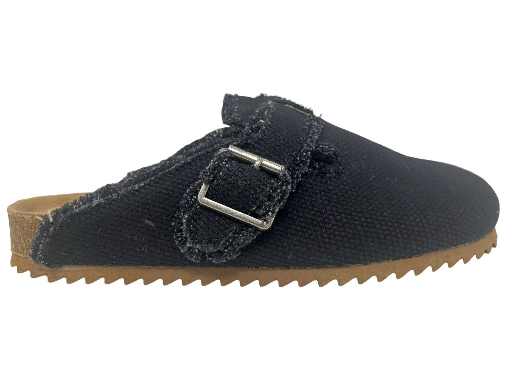 Basket - VERY G Slip on Mule with buckle detail