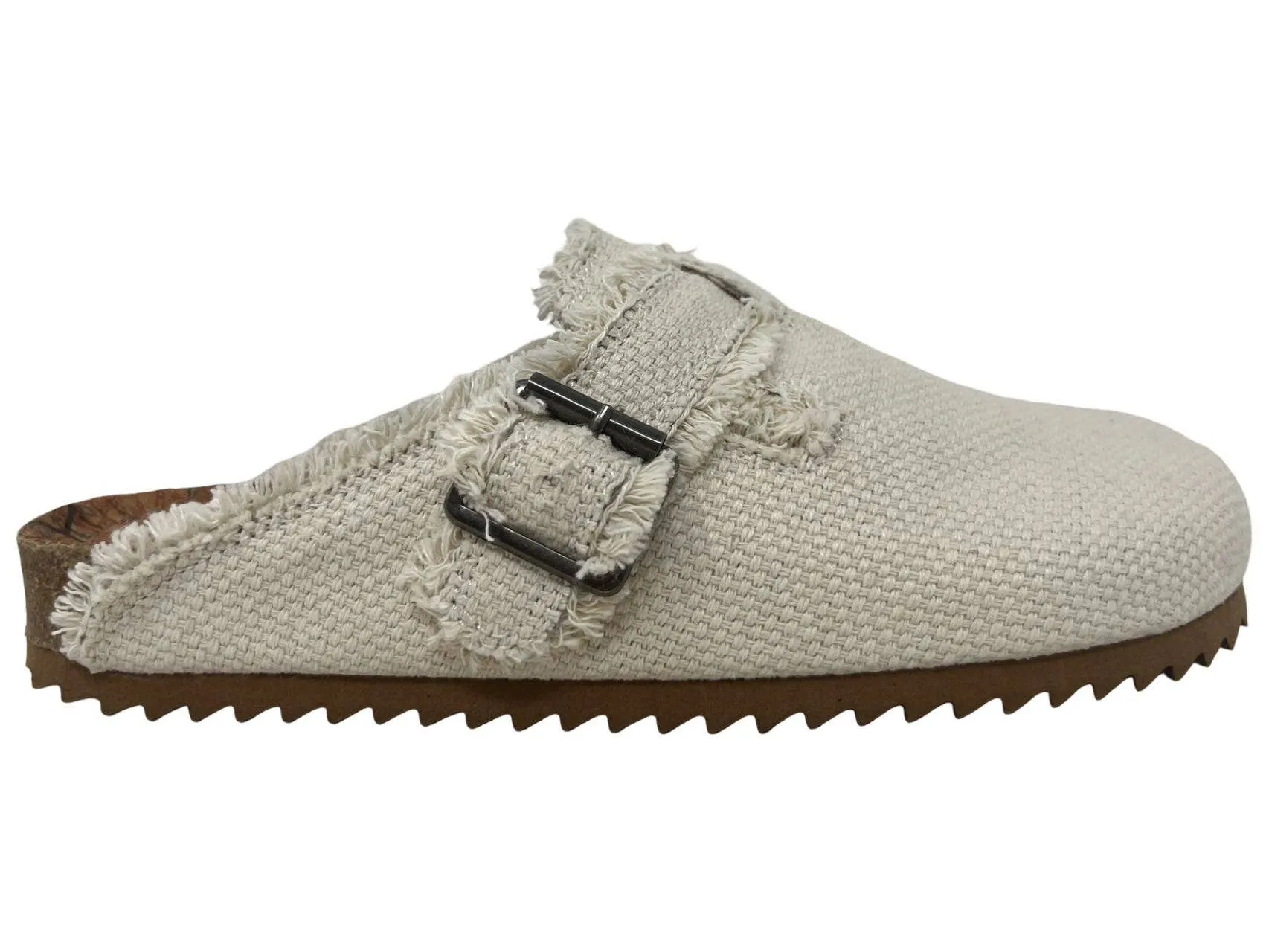 Basket - VERY G Slip on Mule with buckle detail