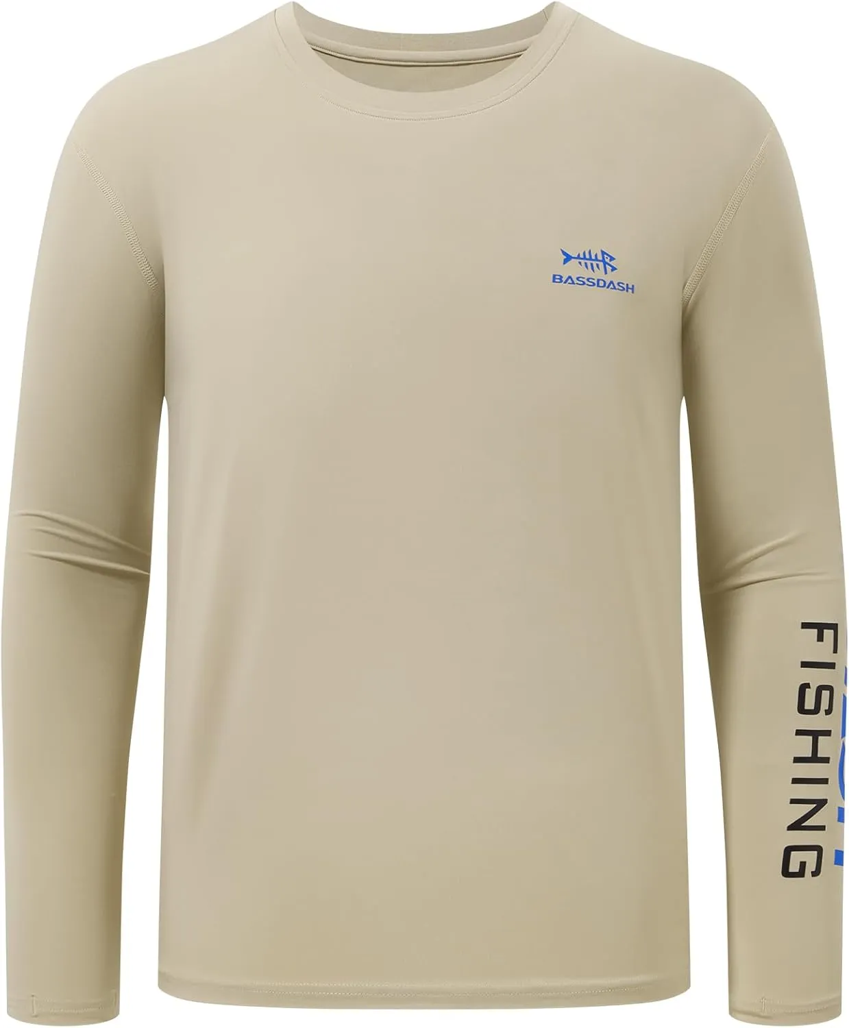 BASSDASH Men’s UPF 50  Sun Protection Long Sleeve Shirts Quick Dry Performance SPF UV Shirt for Outdoors Fishing Hiking FS31M