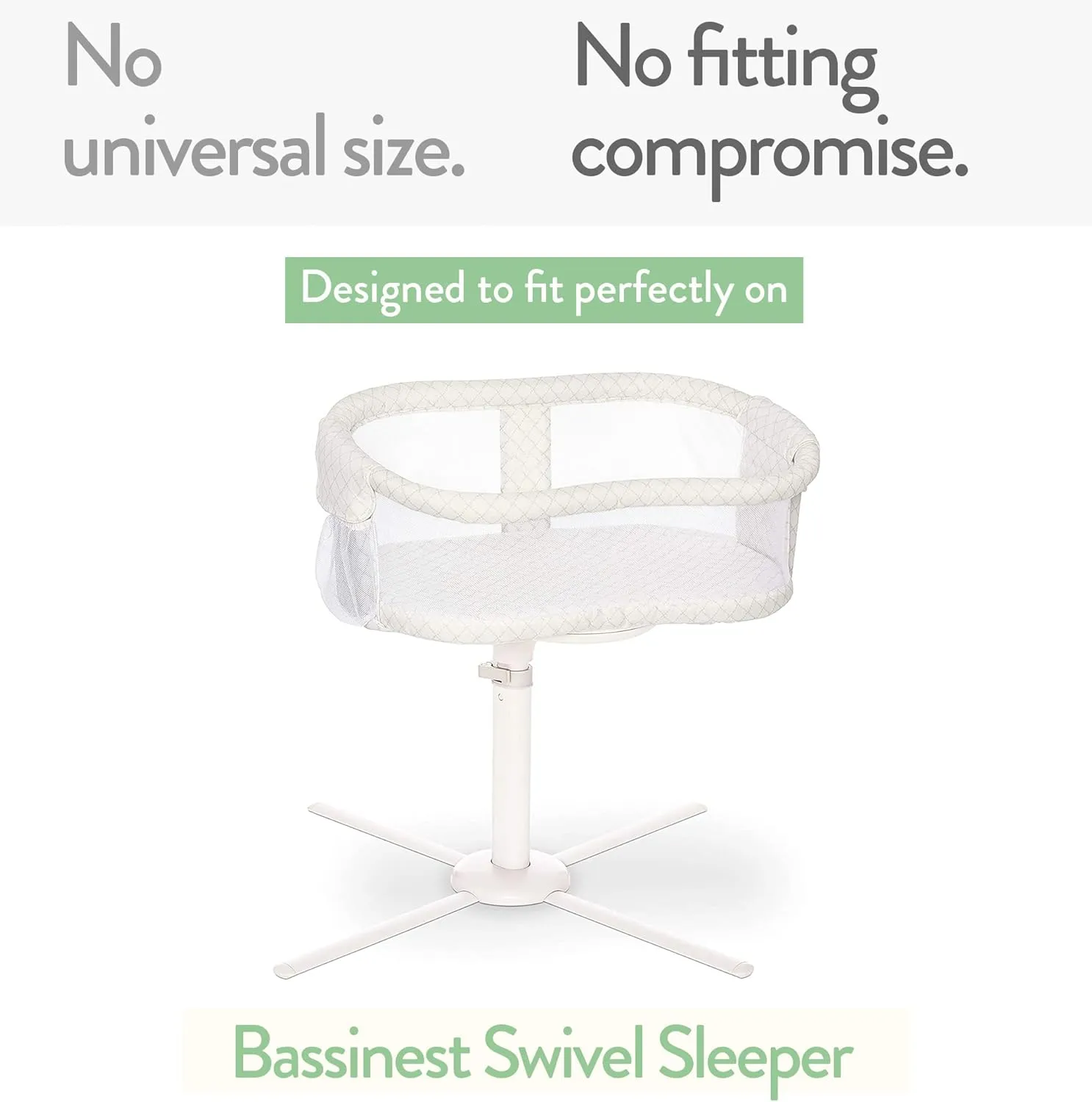 Bassinet Fitted Sheets for Halo Bassinest Swivel Sleeper Mattress – Snuggly Soft 100% Jersey Cotton – 2 Pack – Light   Dark Sage Green – 2 Pack