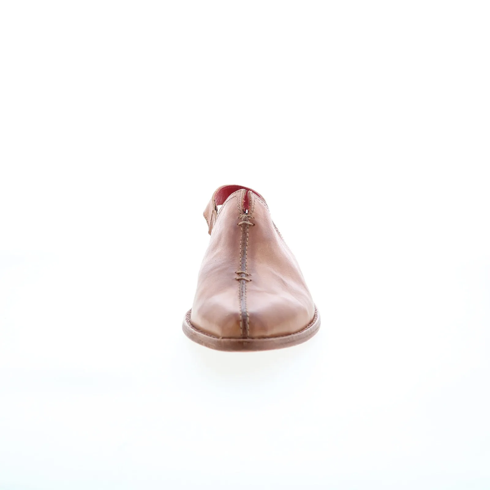 Bed Stu Zaria F319013 Womens Brown Leather Mule Flats Shoes