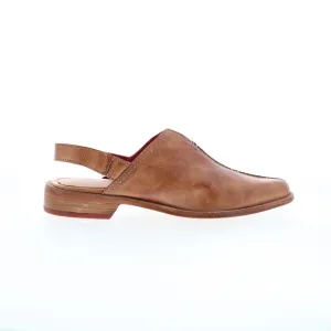 Bed Stu Zaria F319013 Womens Brown Leather Mule Flats Shoes