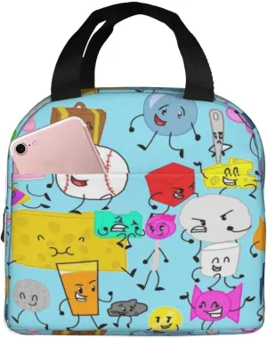 Bfdi-Battle for Dream Island Lunch Bag,Lunch Box Waterproof Lunch Container for Office Picnic Work Travel Hiking ﻿