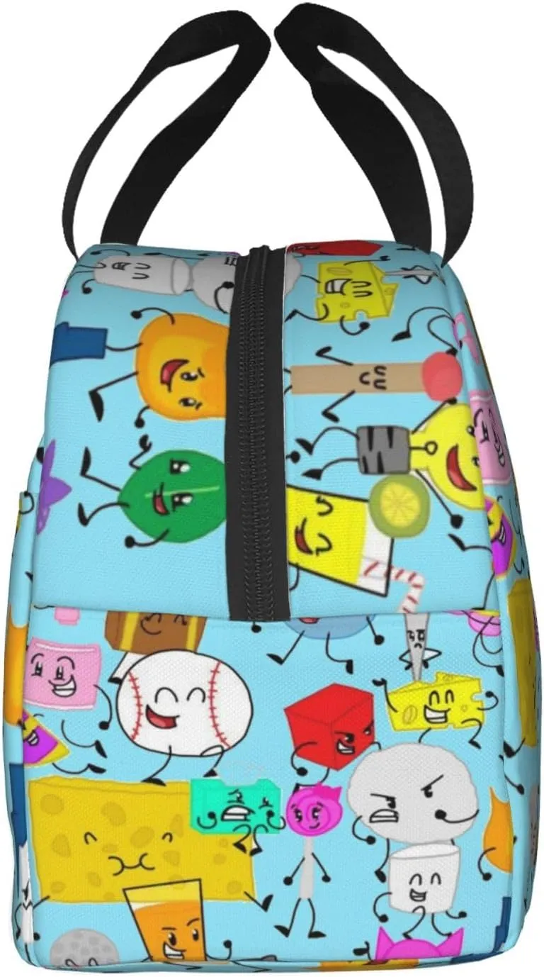 Bfdi-Battle for Dream Island Lunch Bag,Lunch Box Waterproof Lunch Container for Office Picnic Work Travel Hiking ﻿