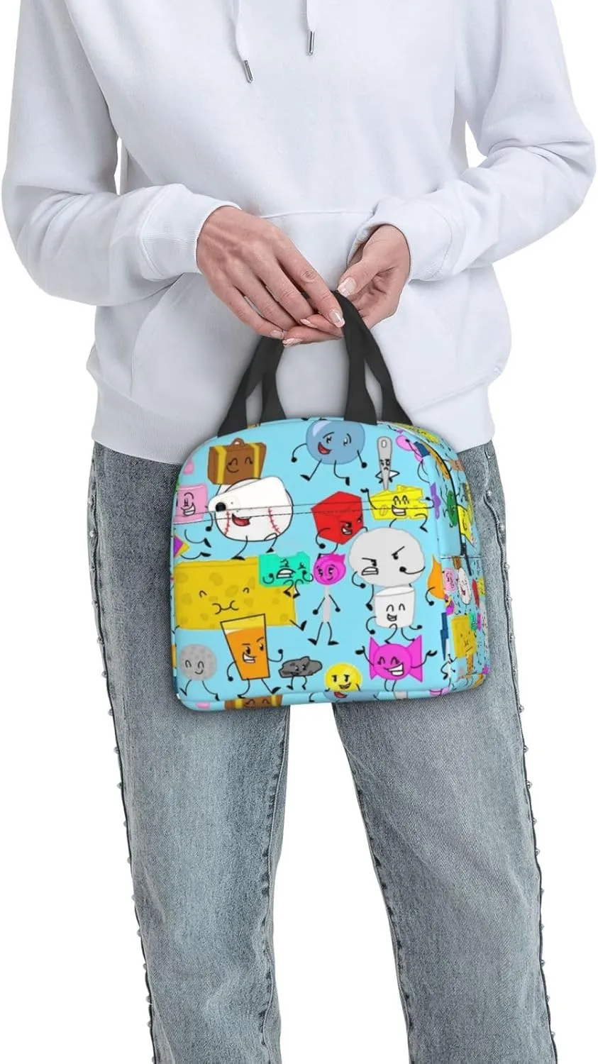 Bfdi-Battle for Dream Island Lunch Bag,Lunch Box Waterproof Lunch Container for Office Picnic Work Travel Hiking ﻿