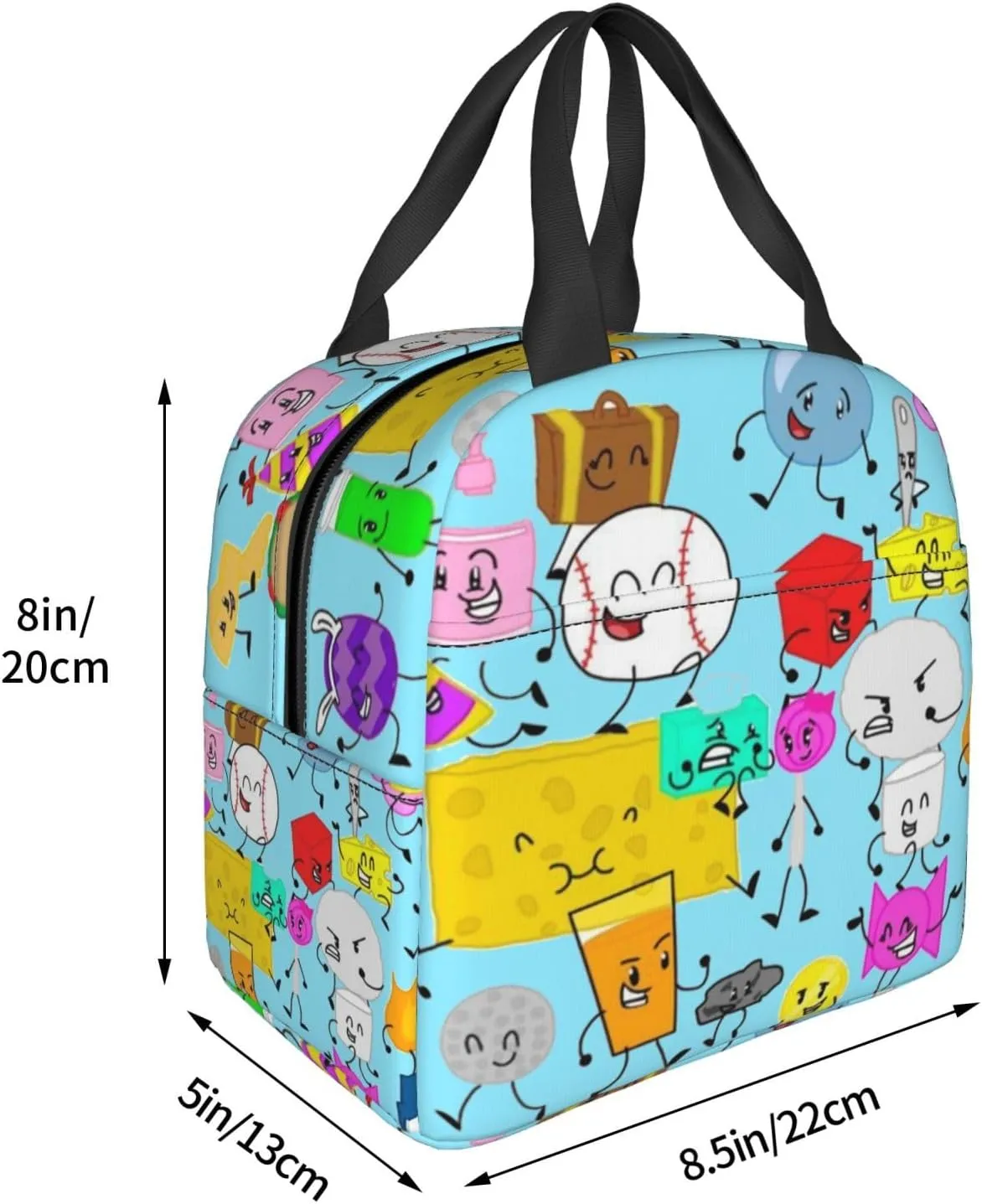 Bfdi-Battle for Dream Island Lunch Bag,Lunch Box Waterproof Lunch Container for Office Picnic Work Travel Hiking ﻿