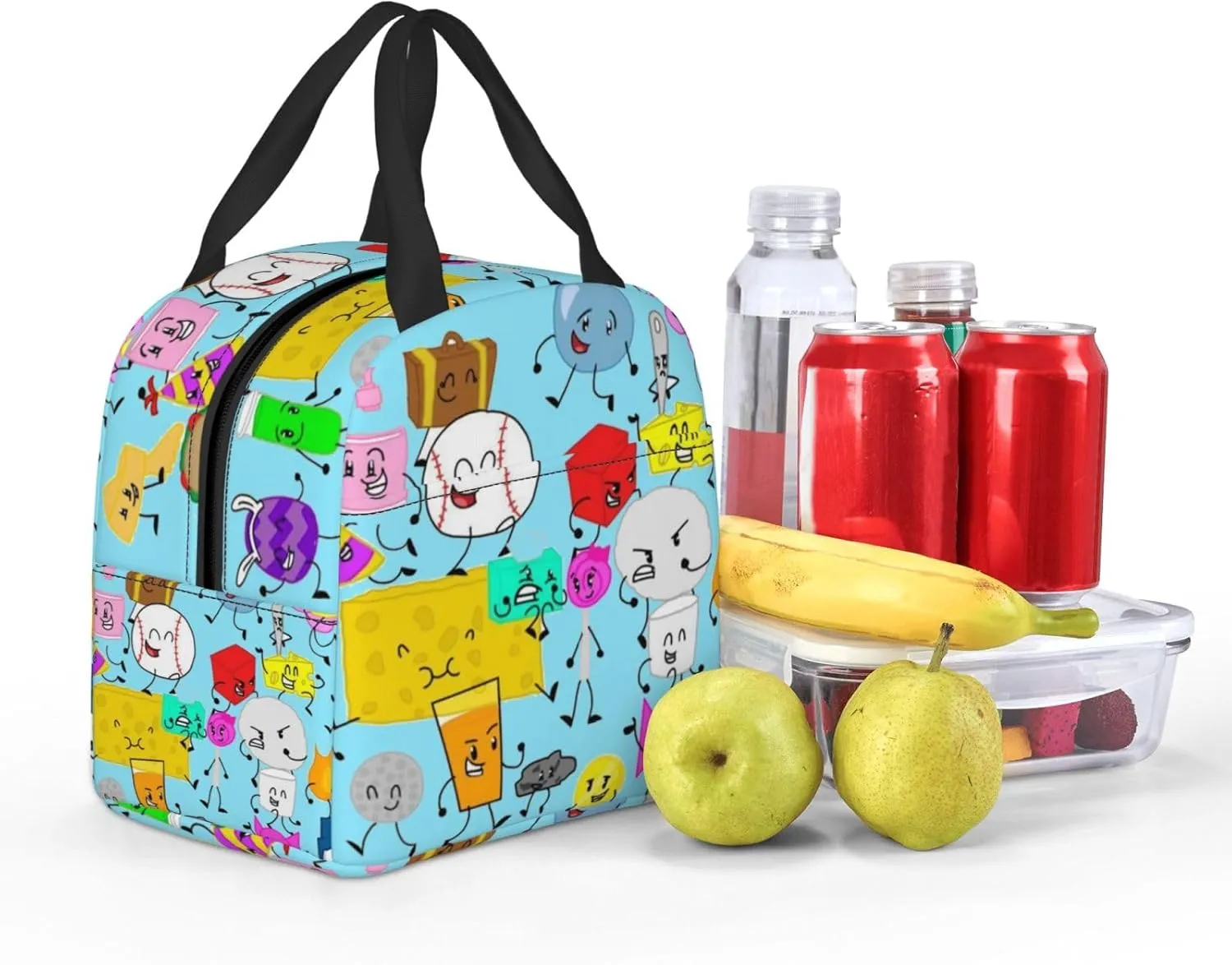 Bfdi-Battle for Dream Island Lunch Bag,Lunch Box Waterproof Lunch Container for Office Picnic Work Travel Hiking ﻿