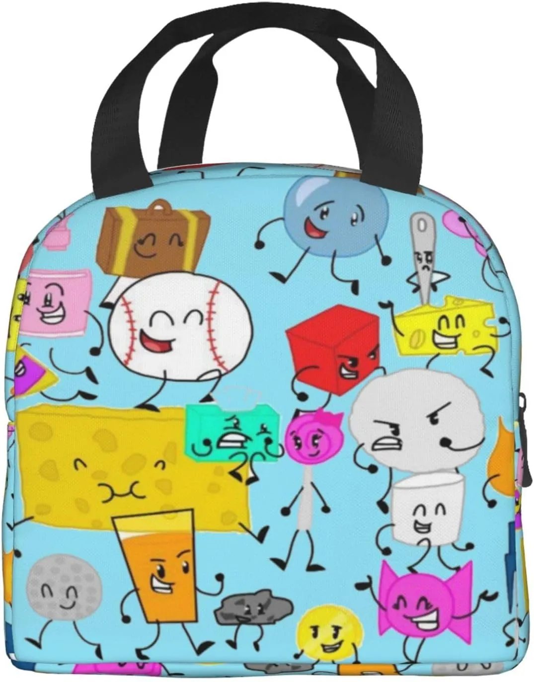 Bfdi-Battle for Dream Island Lunch Bag,Lunch Box Waterproof Lunch Container for Office Picnic Work Travel Hiking ﻿
