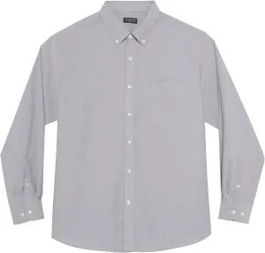 Big and Tall Oxford Dress Shirt for Men Button Down Shirts Long Sleeve Casual Shirt from XXL(T) to 6XL(T)