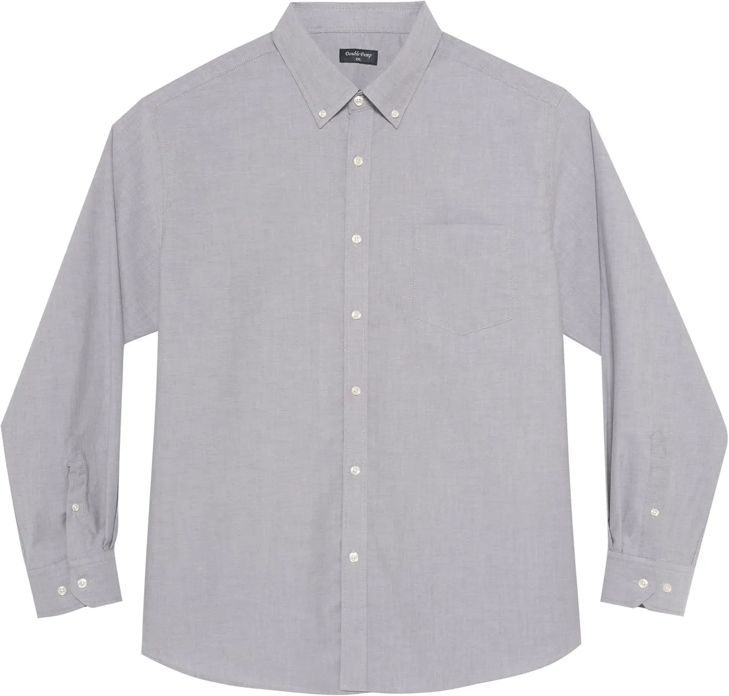 Big and Tall Oxford Dress Shirt for Men Button Down Shirts Long Sleeve Casual Shirt from XXL(T) to 6XL(T)