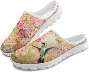 Binienty Womens Mule Shoes Slip on Mesh Garden Clogs Fashion Four Seasons Walking Shoe Outdoor Footwear