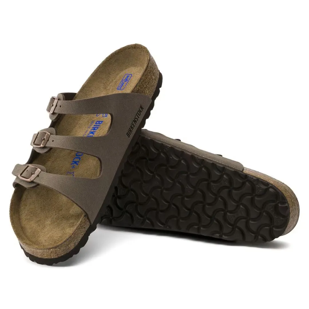 BIRKENSTOCK Florida Soft Footbed Sandal - Birkibuc Mocha