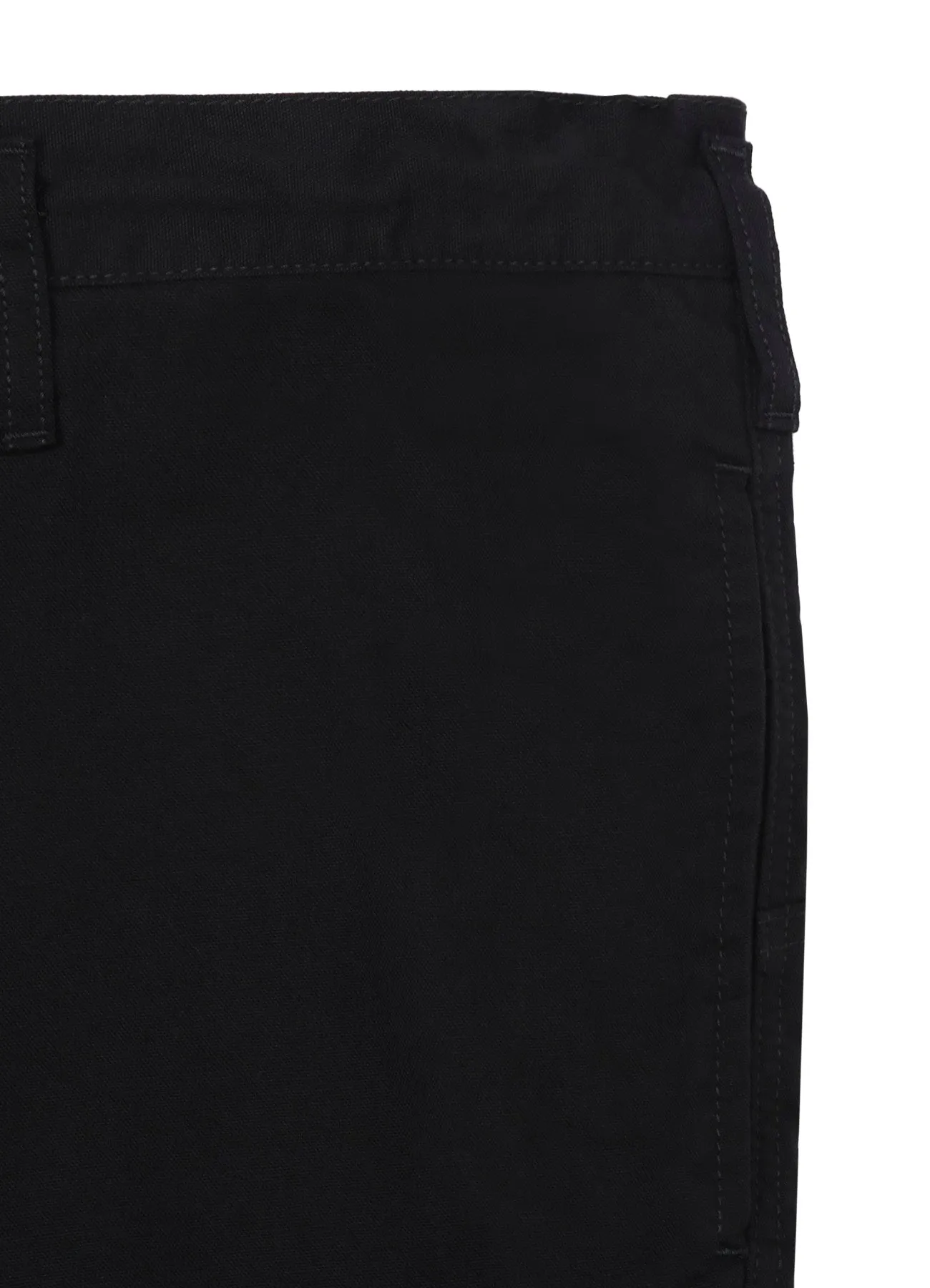 BLACK SCANDAL OXFORD NO-TUCK WAIST STRING WORK PANTS