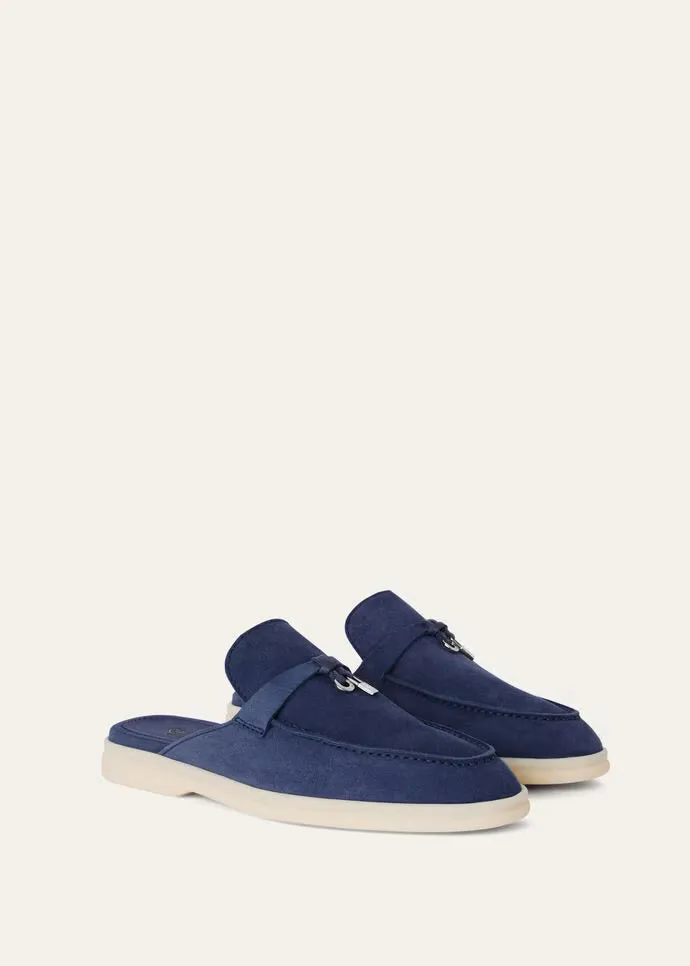 Blue Fluorite Babouche Charms Walk Loafers