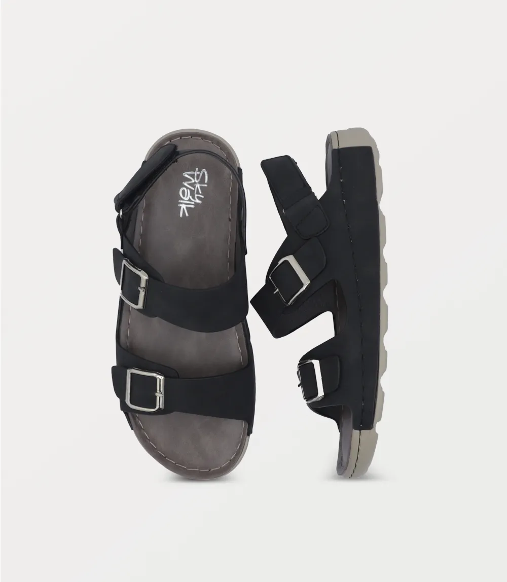 BM6995-BLACK-Men Sandal