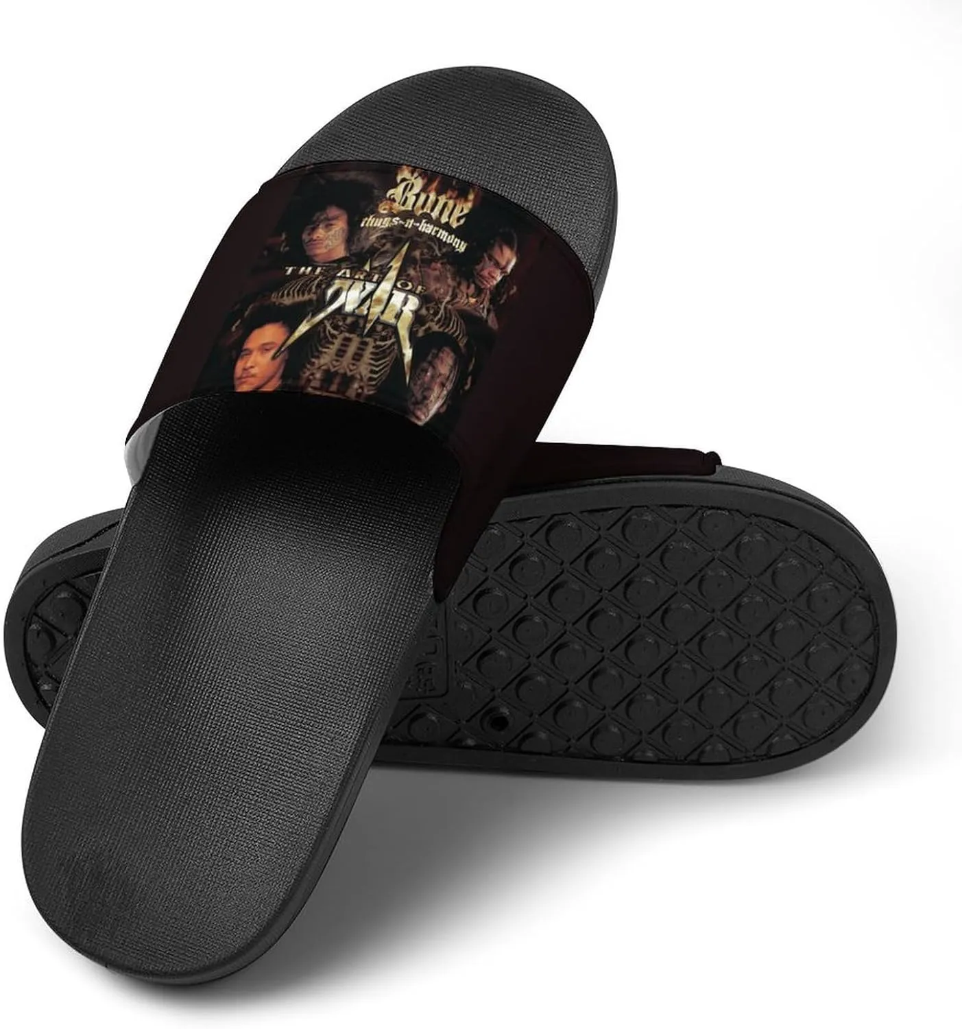 Bone Band Thugs Music N Rap Harmony PVC Home Slippers Womens Men Slipper Non Slip Lightweight Open Toe House Breathable Shoes Quick Drying Sandal