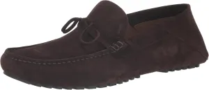 BOSS Women's Suede Slip-on Moccasins with Top Bow Detail Loafer Flat