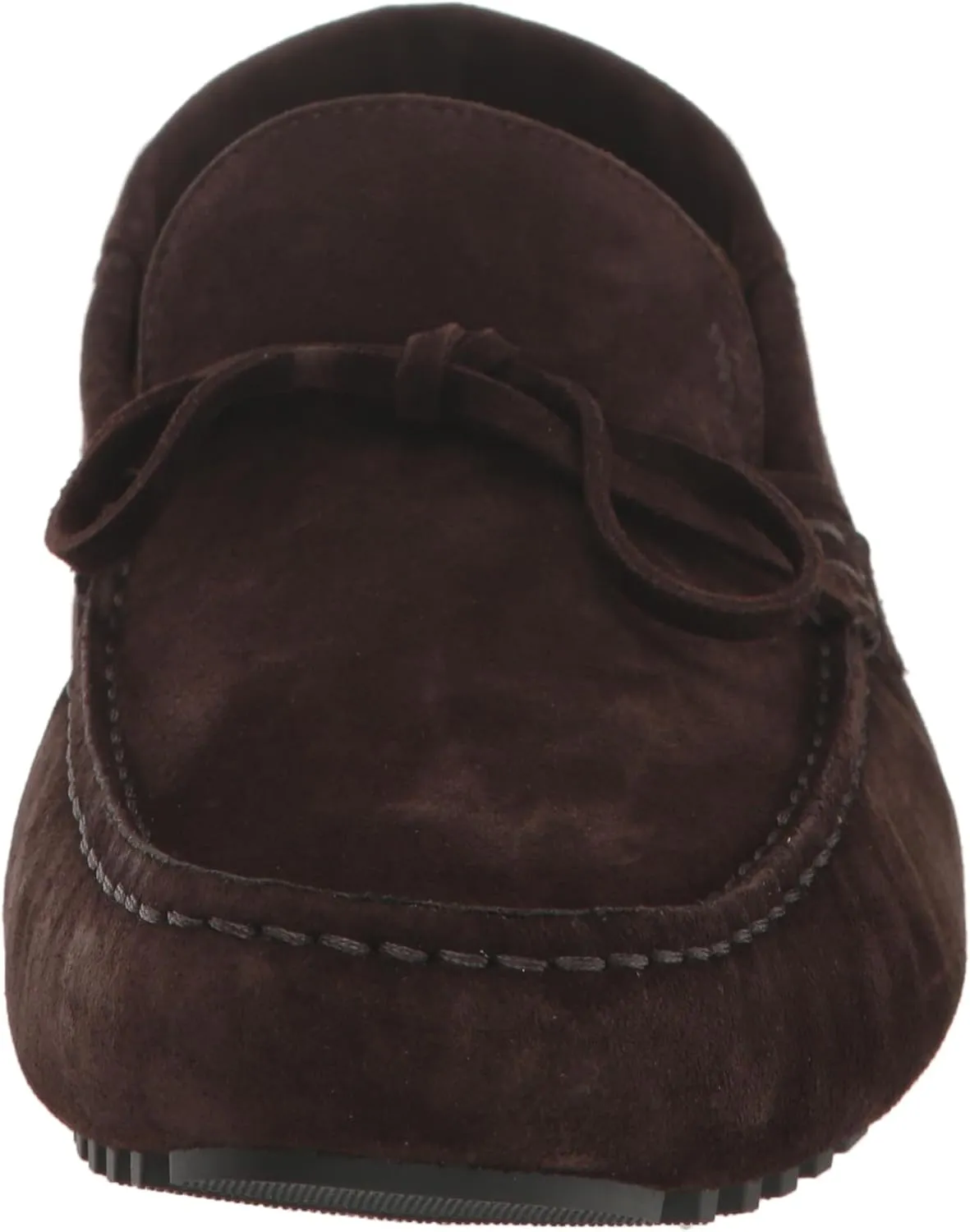 BOSS Women's Suede Slip-on Moccasins with Top Bow Detail Loafer Flat