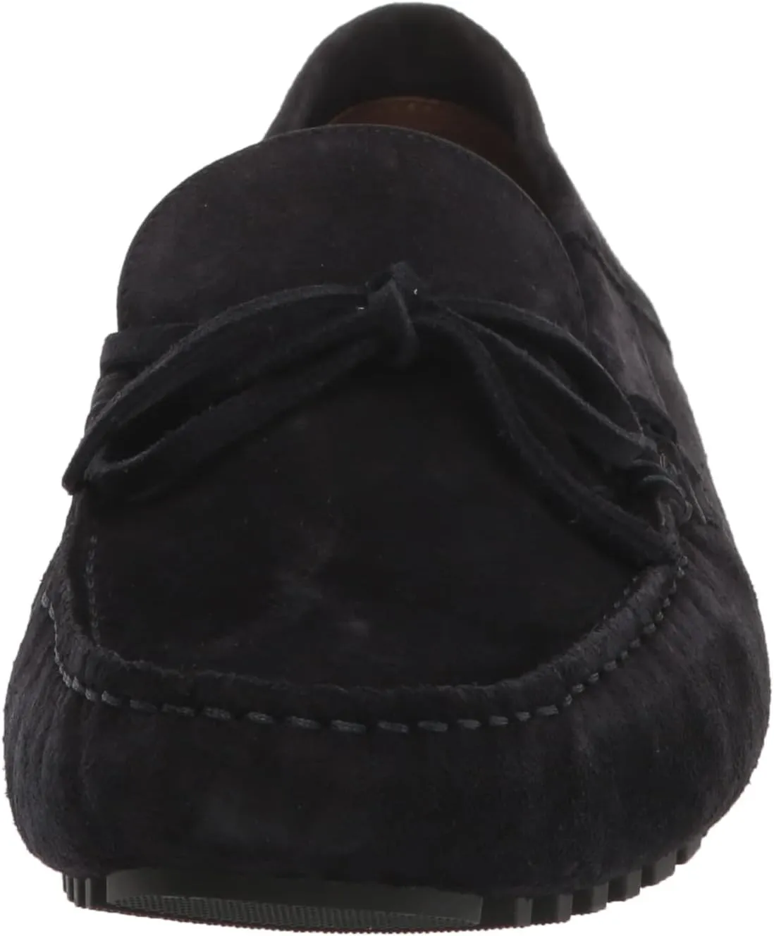 BOSS Women's Suede Slip-on Moccasins with Top Bow Detail Loafer Flat
