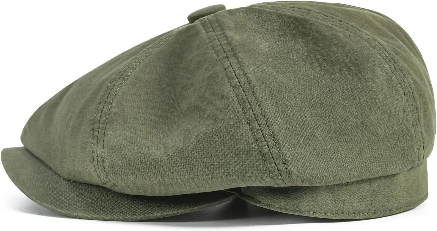 BOTVELA Men's Newsboy Gatsby Hat Cotton Vintage Flat Ivy Cabbie Cap