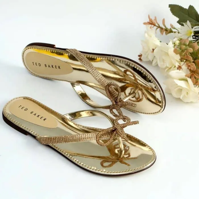 Bow Rhinestone Flat Soft Slipper #103921 #22