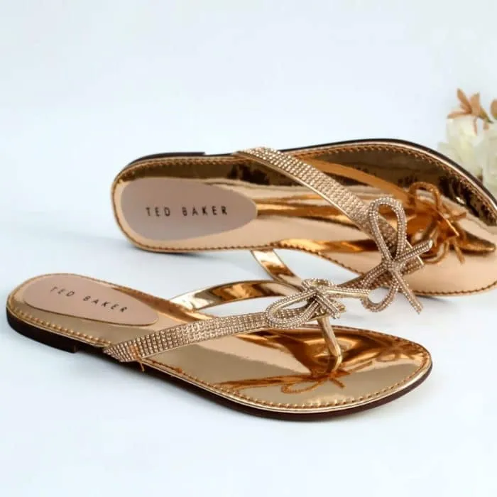Bow Rhinestone Flat Soft Slipper #103921 #22