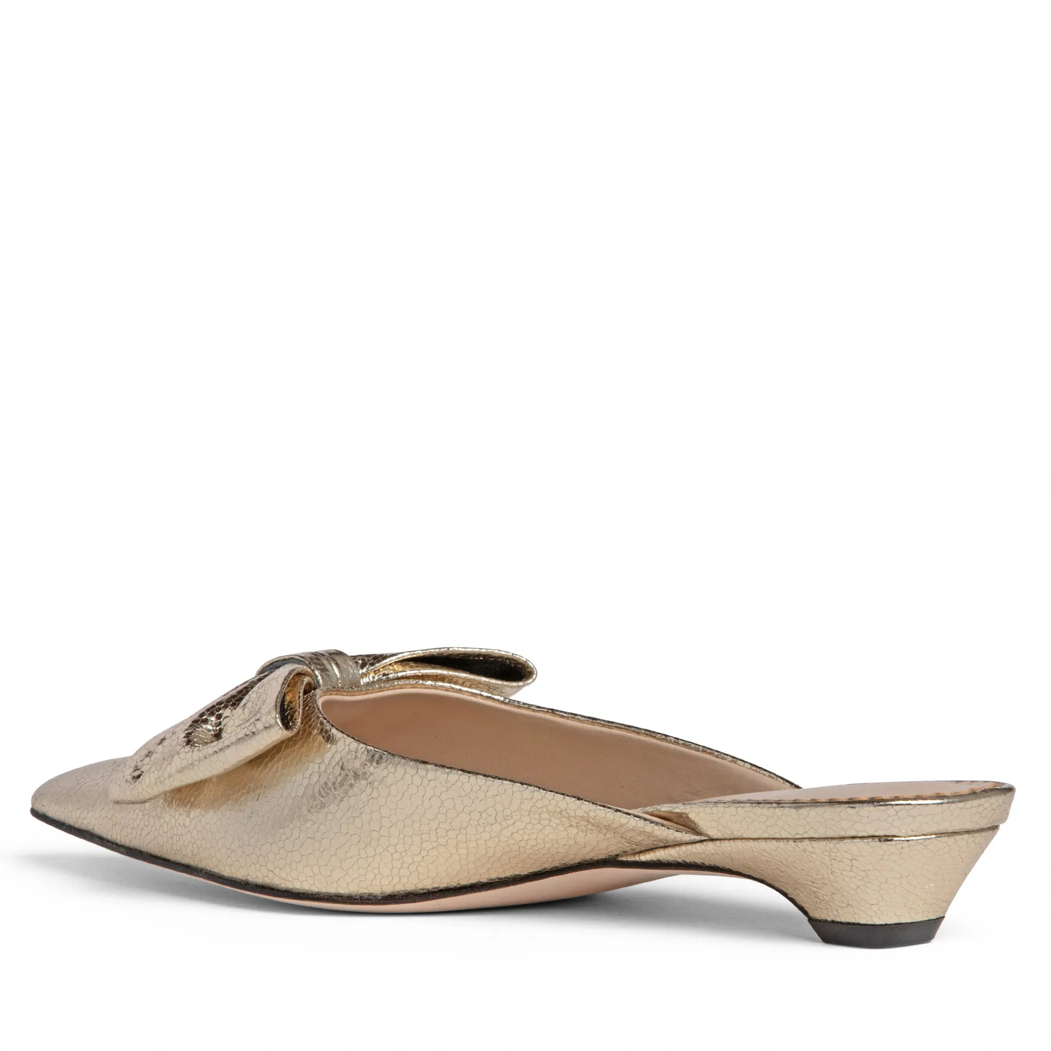 Bowie Flat Leather Mule