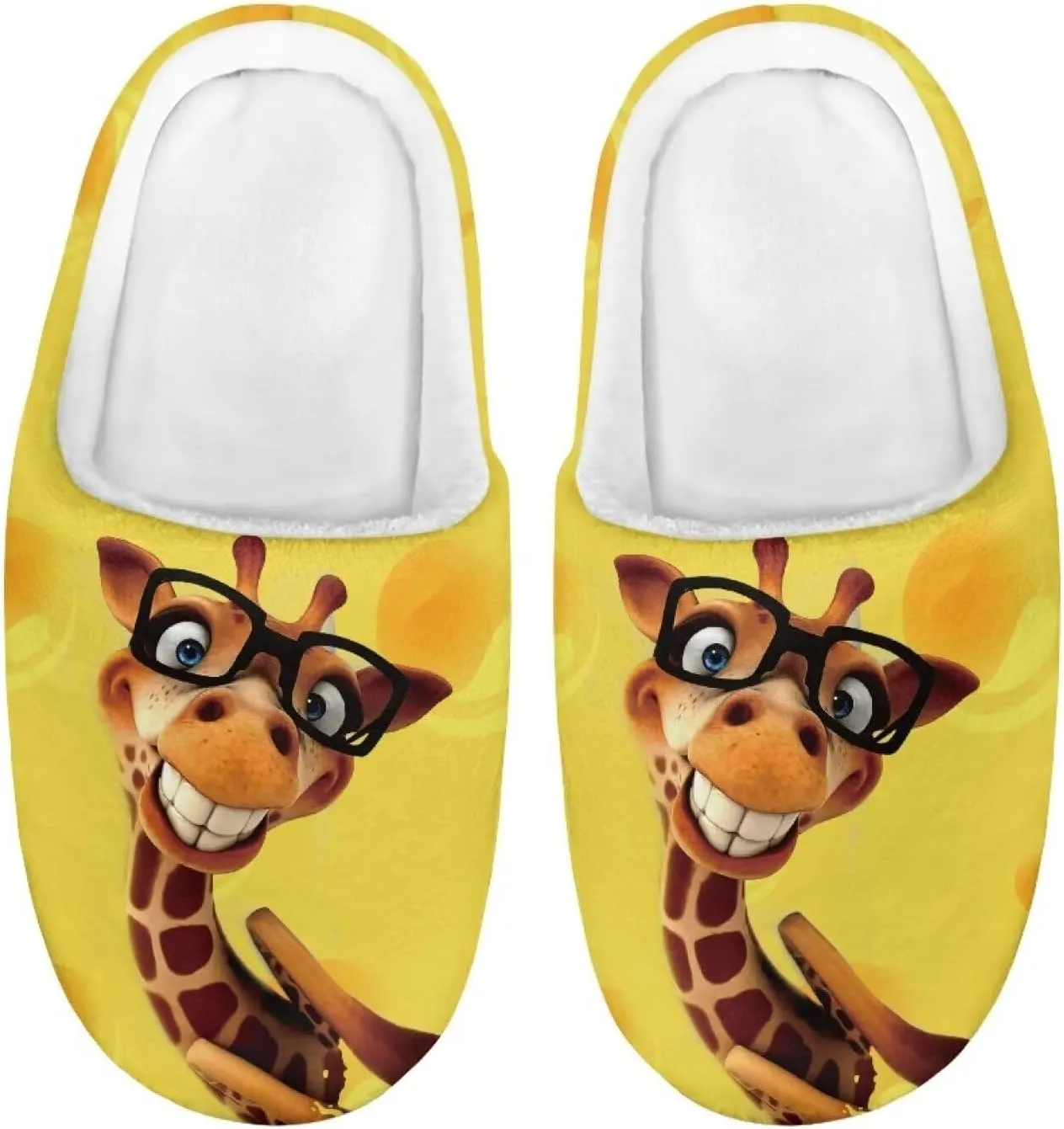 Boys Girls House Slippers Kids Animal Winter Slippers Soft Plush Warm Slippers Indoor Non Slip Fuzzy Flat Shoes Size 9-15