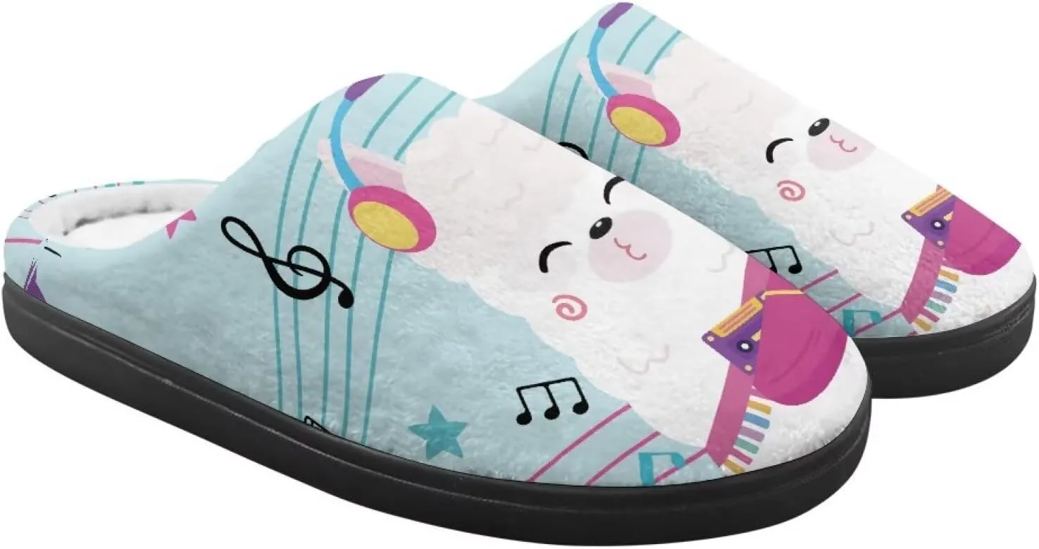 Boys Girls House Slippers Kids Animal Winter Slippers Soft Plush Warm Slippers Indoor Non Slip Fuzzy Flat Shoes Size 9-15