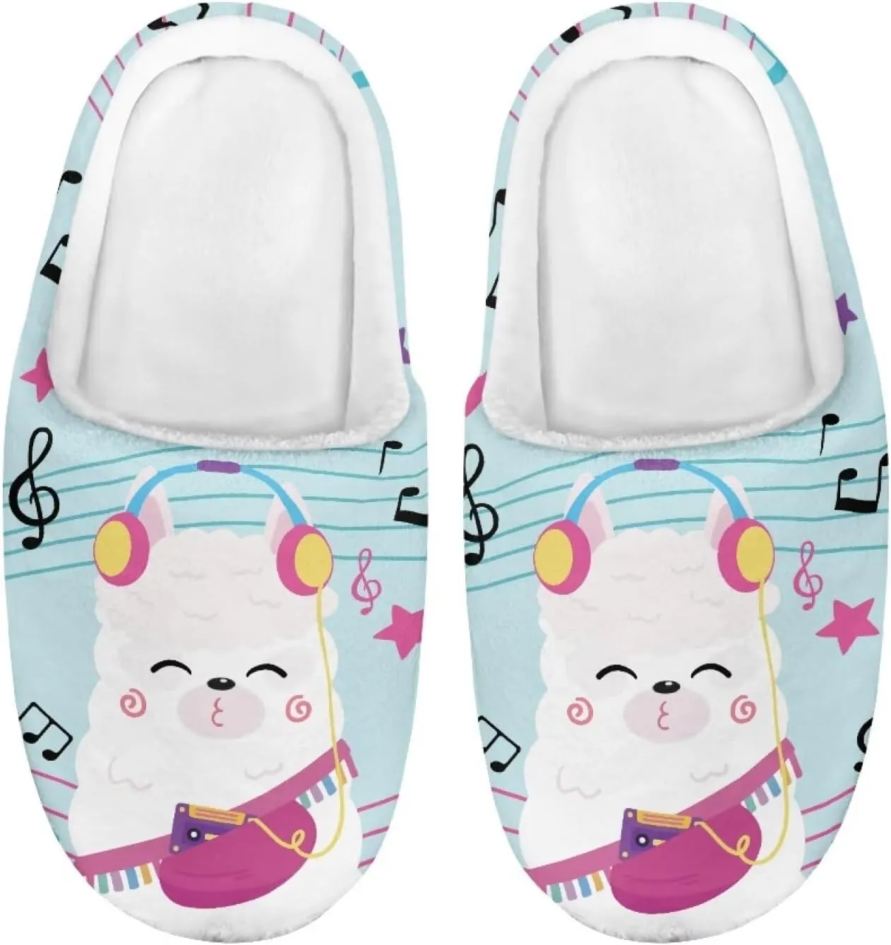Boys Girls House Slippers Kids Animal Winter Slippers Soft Plush Warm Slippers Indoor Non Slip Fuzzy Flat Shoes Size 9-15
