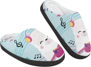 Boys Girls House Slippers Kids Animal Winter Slippers Soft Plush Warm Slippers Indoor Non Slip Fuzzy Flat Shoes Size 9-15