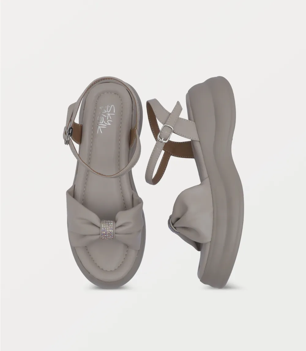 BW10460-BEIGE-Women Comfort Sandal
