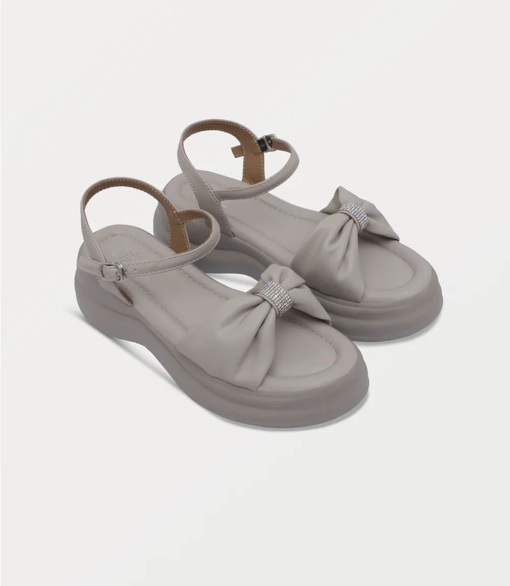 BW10460-BEIGE-Women Comfort Sandal