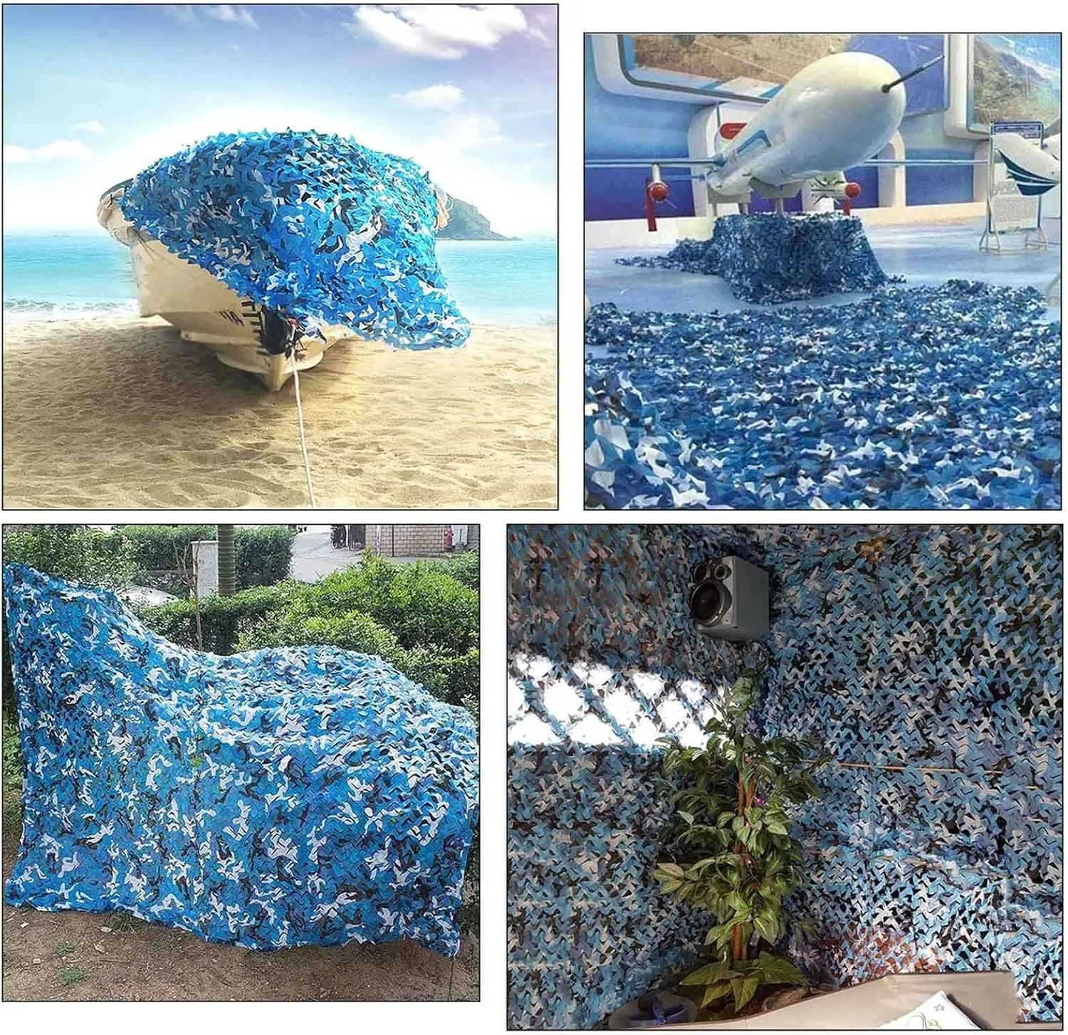 Camo Shade Netting Sunblock, Military Reinforced Camouflage Netting, for Patio, Pergola, Decoration, Uv Protection, 2/4/6/8m Outdoor Hunting Camouflage Net Cover,5x10m(16.4 * 32.8ft)