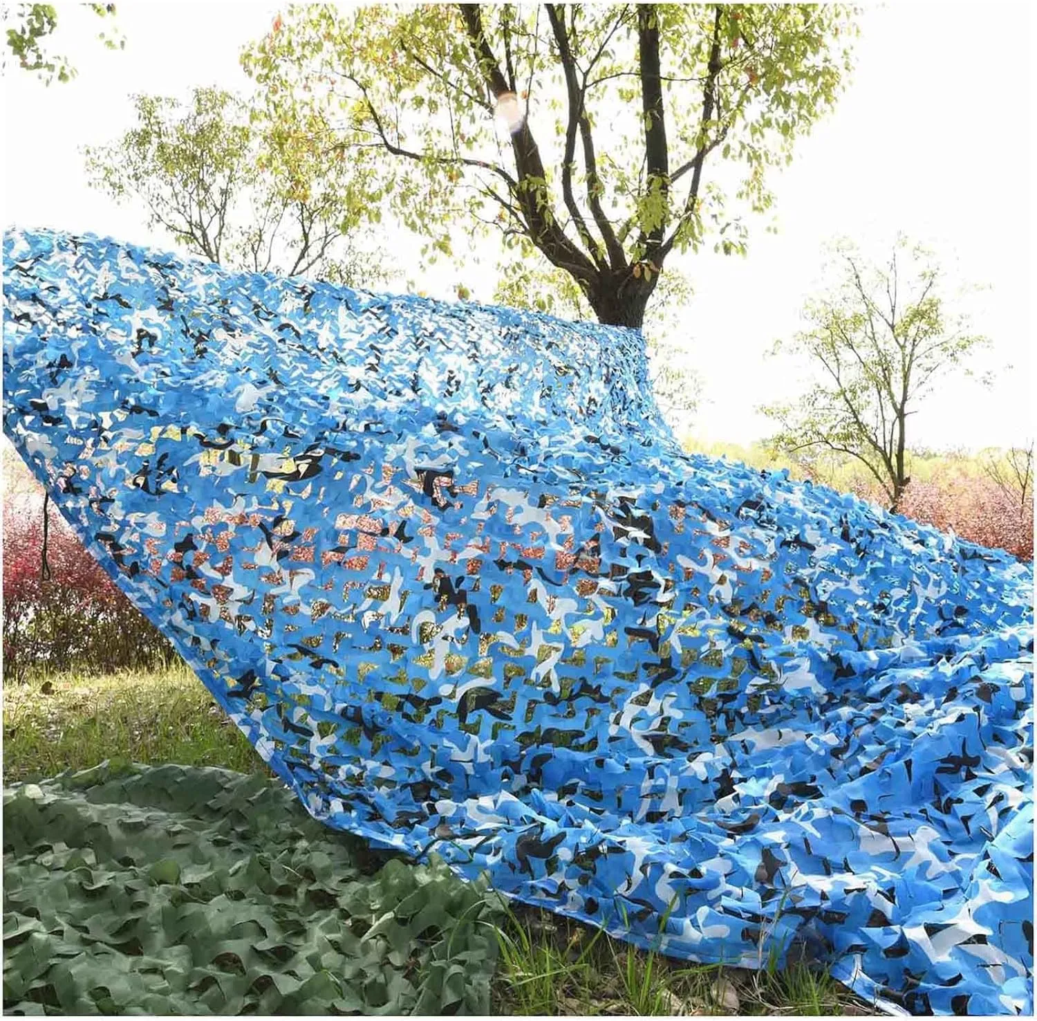 Camo Shade Netting Sunblock, Military Reinforced Camouflage Netting, for Patio, Pergola, Decoration, Uv Protection, 2/4/6/8m Outdoor Hunting Camouflage Net Cover,5x10m(16.4 * 32.8ft)