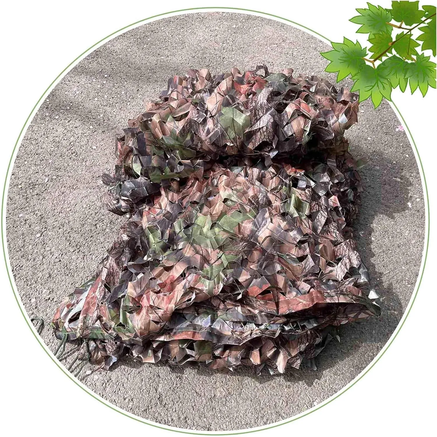 Camouflage Netting 2x3m 3x4m 4x5m 5x6m 6x8m, Hunting Camo Net, Sunscreen Camouflage Shade Net for Military/Garden/Patio, Privacy Mesh,cp-2x2m/6.6 * 6.6ft