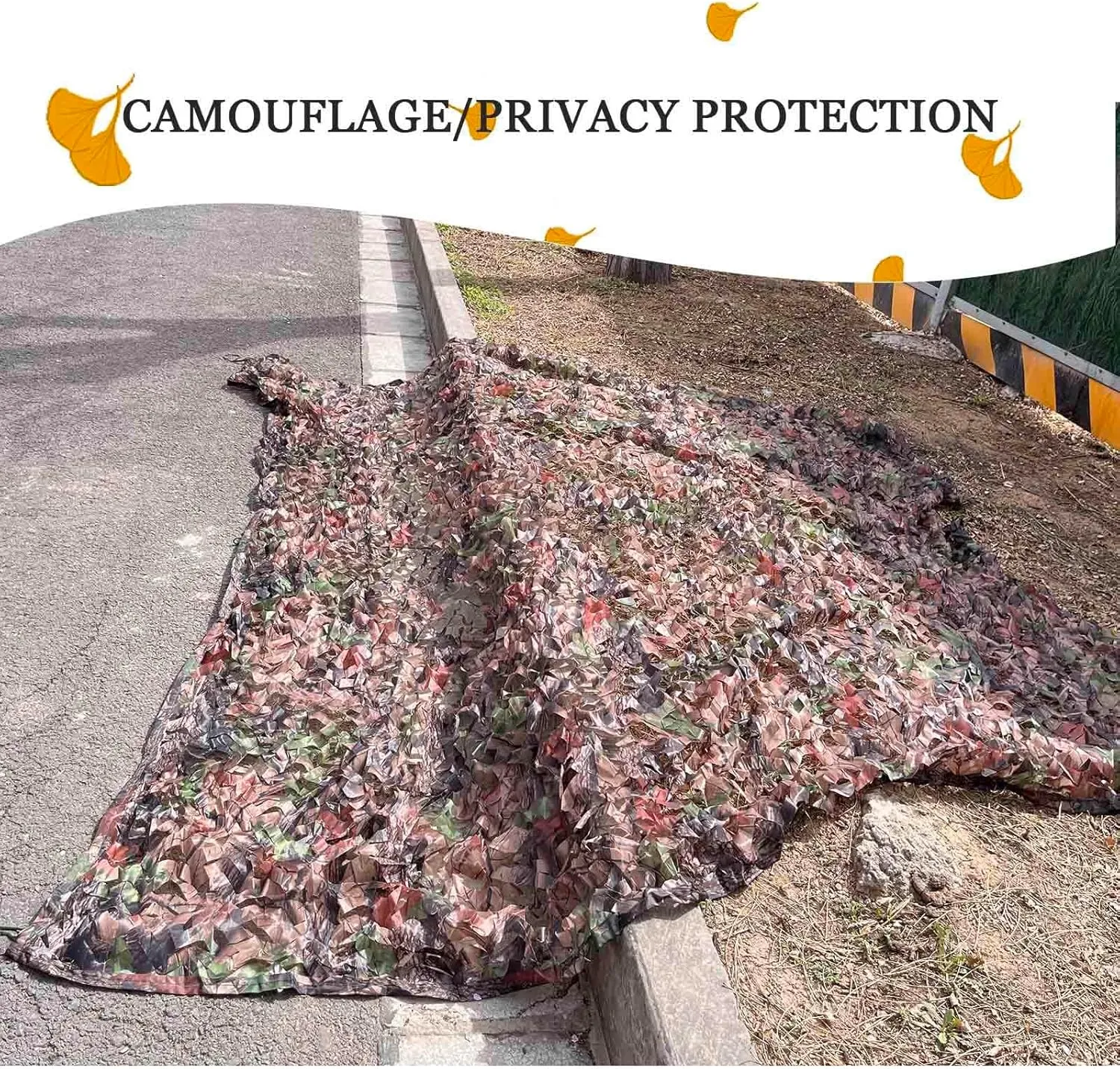Camouflage Netting 2x3m 3x4m 4x5m 5x6m 6x8m, Hunting Camo Net, Sunscreen Camouflage Shade Net for Military/Garden/Patio, Privacy Mesh,cp-2x2m/6.6 * 6.6ft