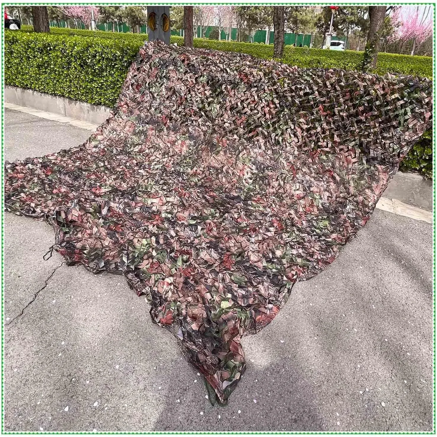 Camouflage Netting 2x3m 3x4m 4x5m 5x6m 6x8m, Hunting Camo Net, Sunscreen Camouflage Shade Net for Military/Garden/Patio, Privacy Mesh,cp-2x2m/6.6 * 6.6ft