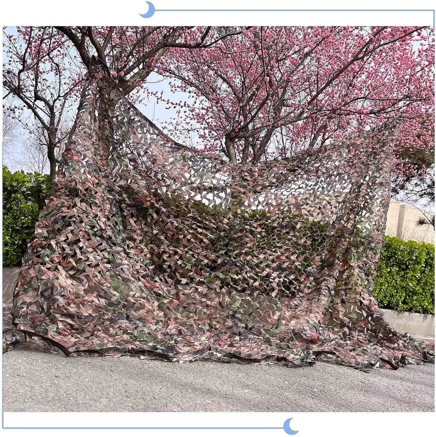 Camouflage Netting 2x3m 3x4m 4x5m 5x6m 6x8m, Hunting Camo Net, Sunscreen Camouflage Shade Net for Military/Garden/Patio, Privacy Mesh,cp-2x2m/6.6 * 6.6ft