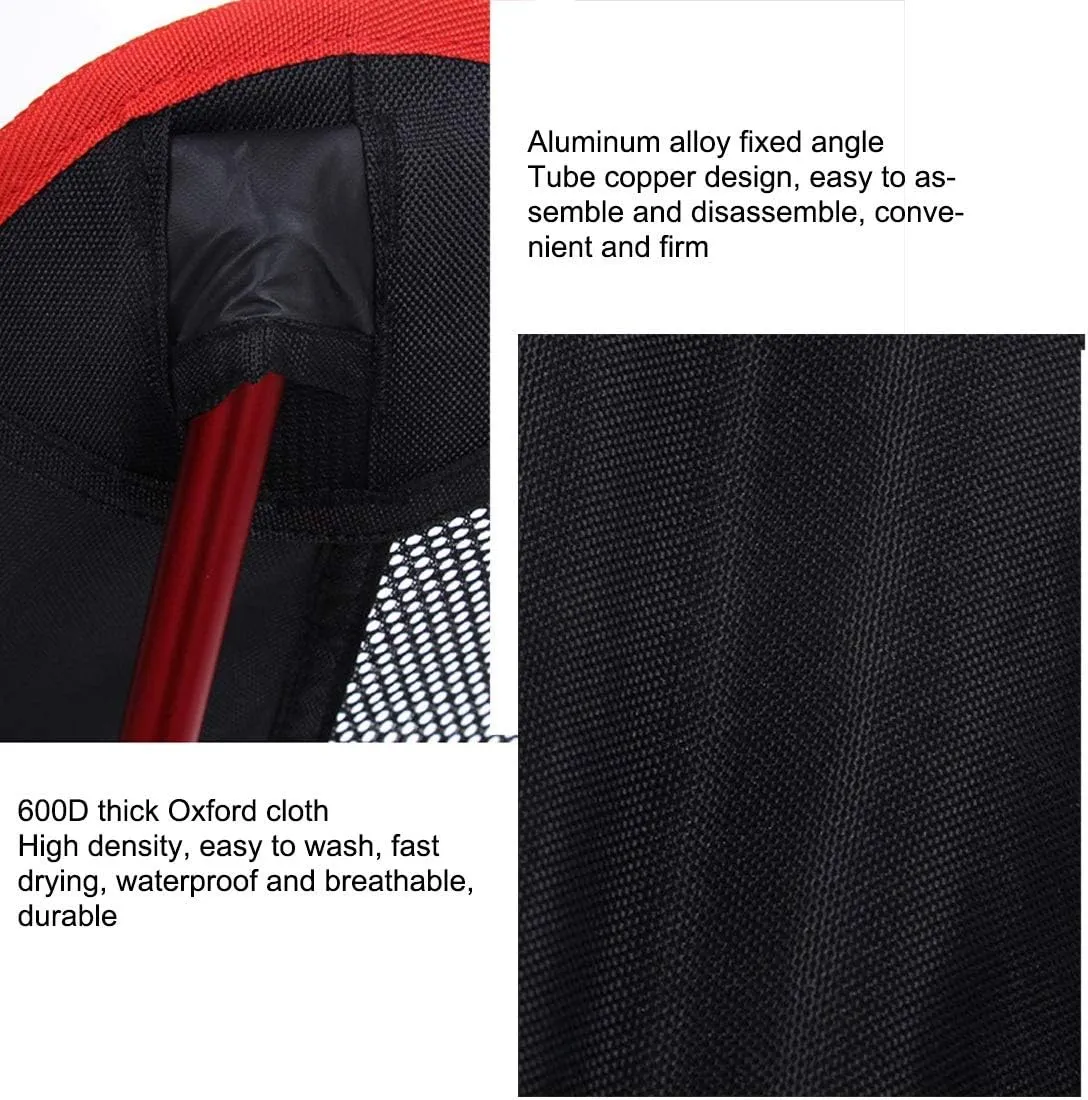 Camping Accessory Outdoor Portable Folding Camping Chair Light Fishing Beach Chair Aviation Aluminum Alloy Backrest Recliner (Color : Red)