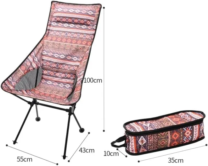 Camping Chair Outdoor Ultralight Folding Travel Hiking Beach Oxford Cloth Fishing